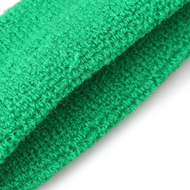 Mallofusa ? 10 PCS Cotton Sports Basketball Headband/Sweatband Head Sweat Band/Brace Gift Party Outdoor Activities (Green) - Image 4